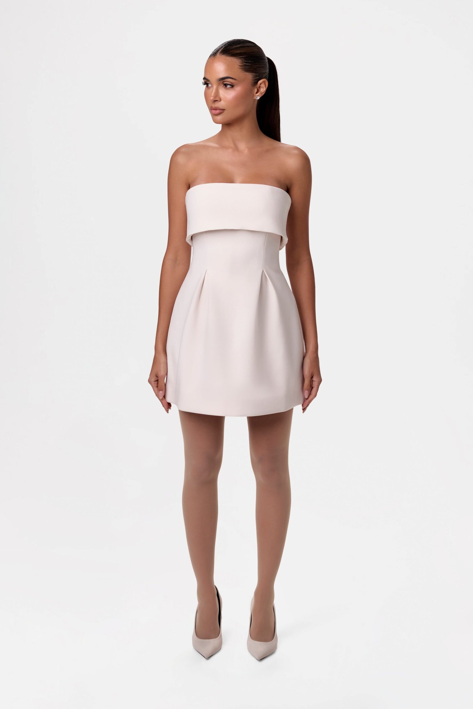 Suiting Tube A-Line Mini Dress - Image 2