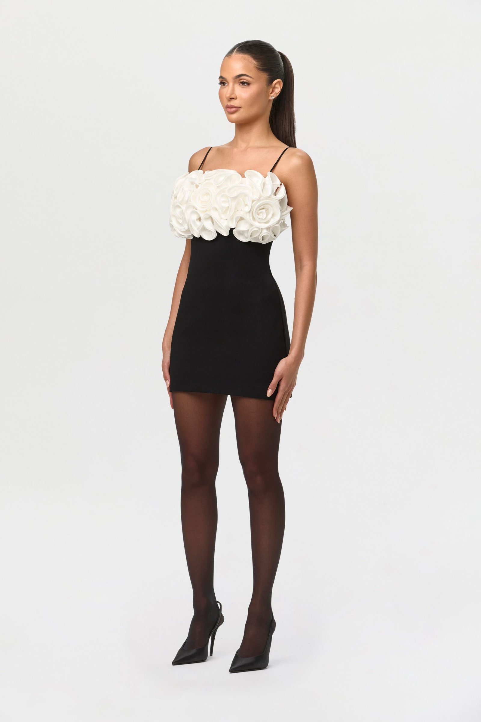 Ponte Roses Mini Dress - Image 4
