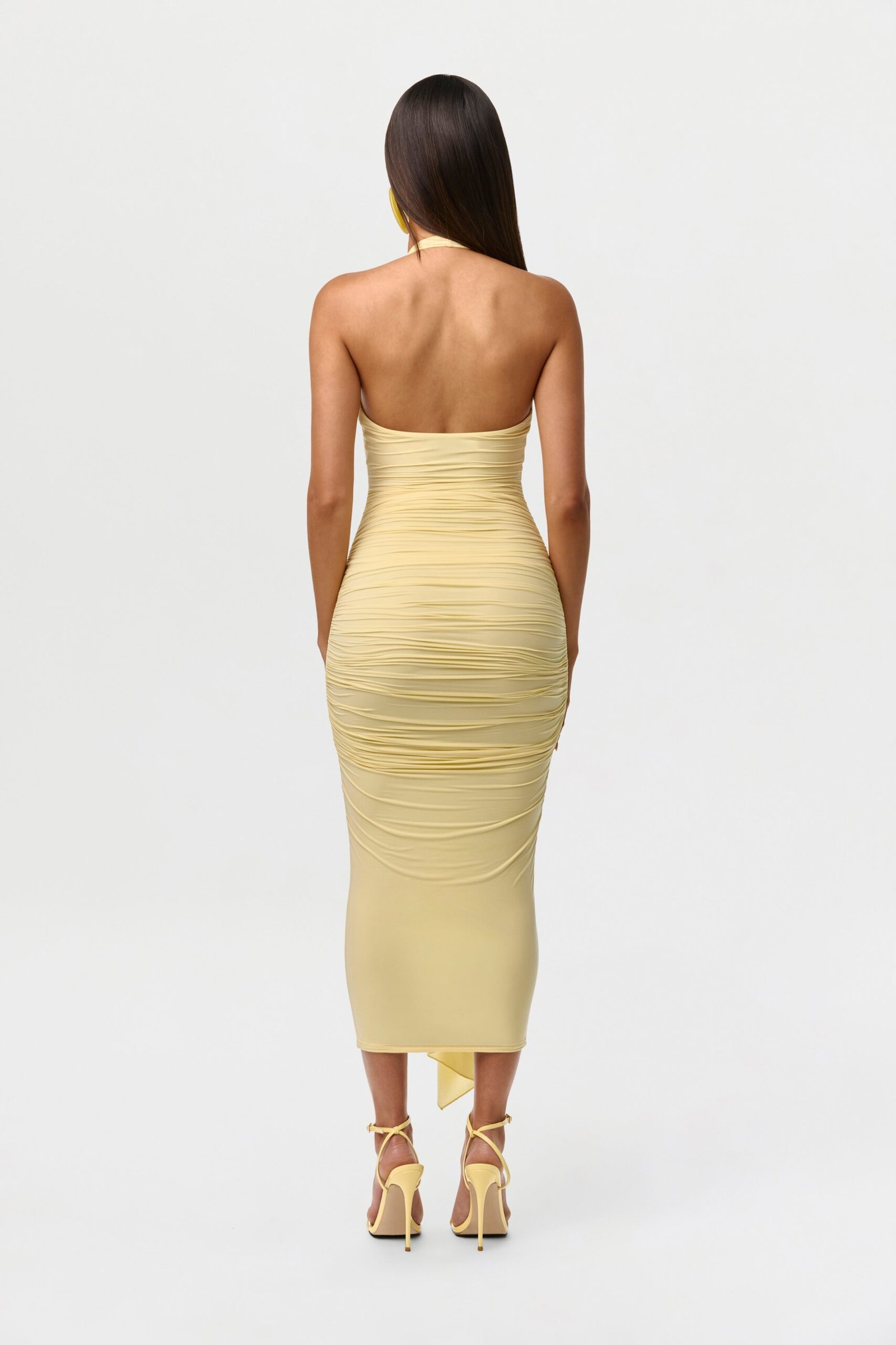 Naked Ruffle Halter Dress - Image 7