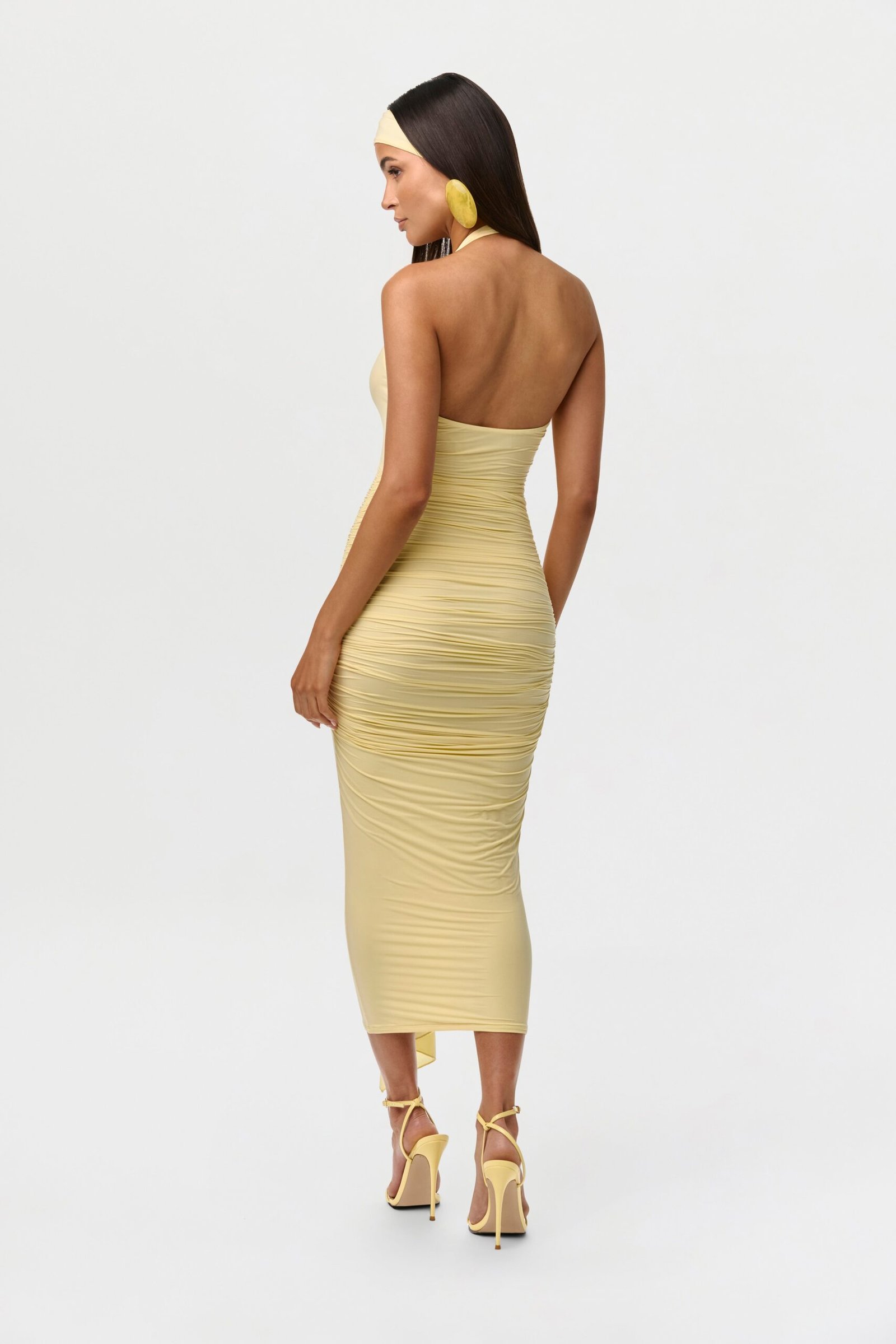 Naked Ruffle Halter Dress - Image 6