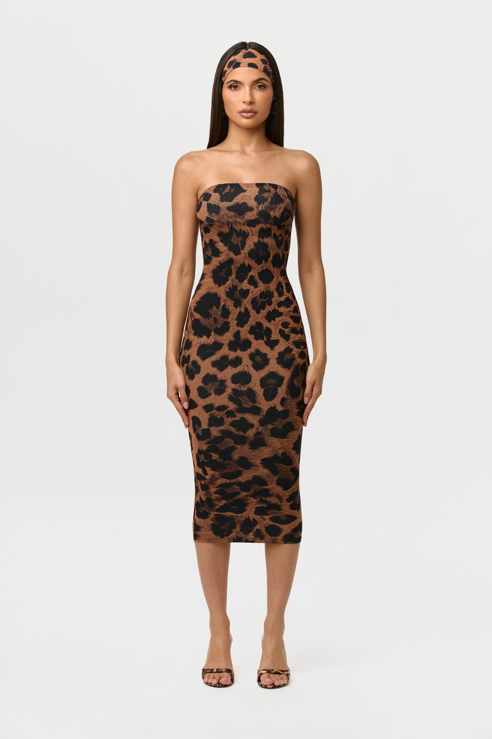 Naked Print Tube Midi Dress - Image 2