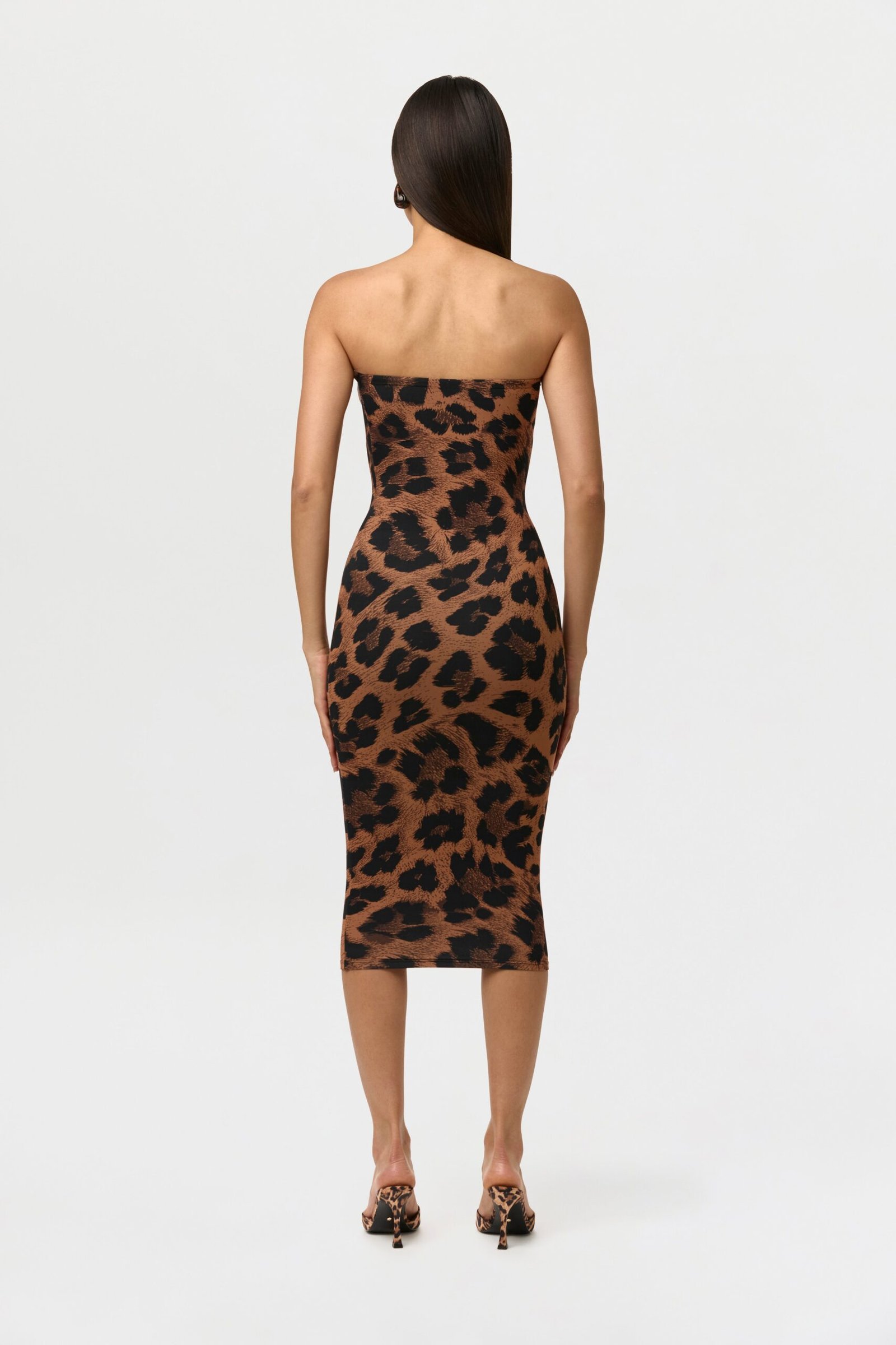 Naked Print Tube Midi Dress - Image 5