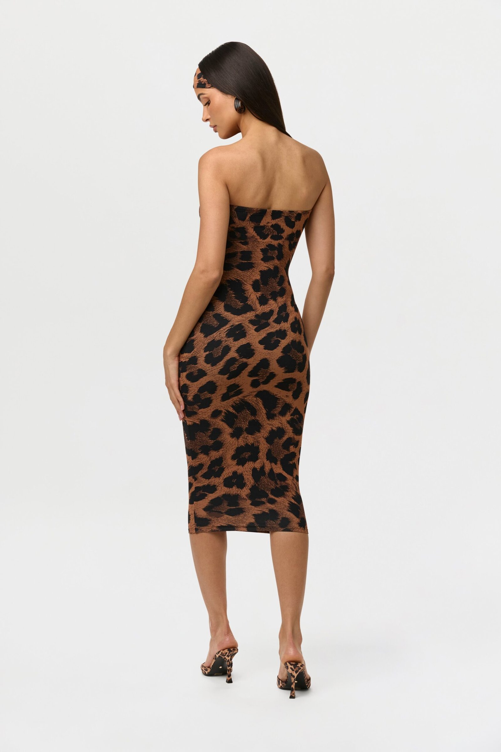Naked Print Tube Midi Dress - Image 4