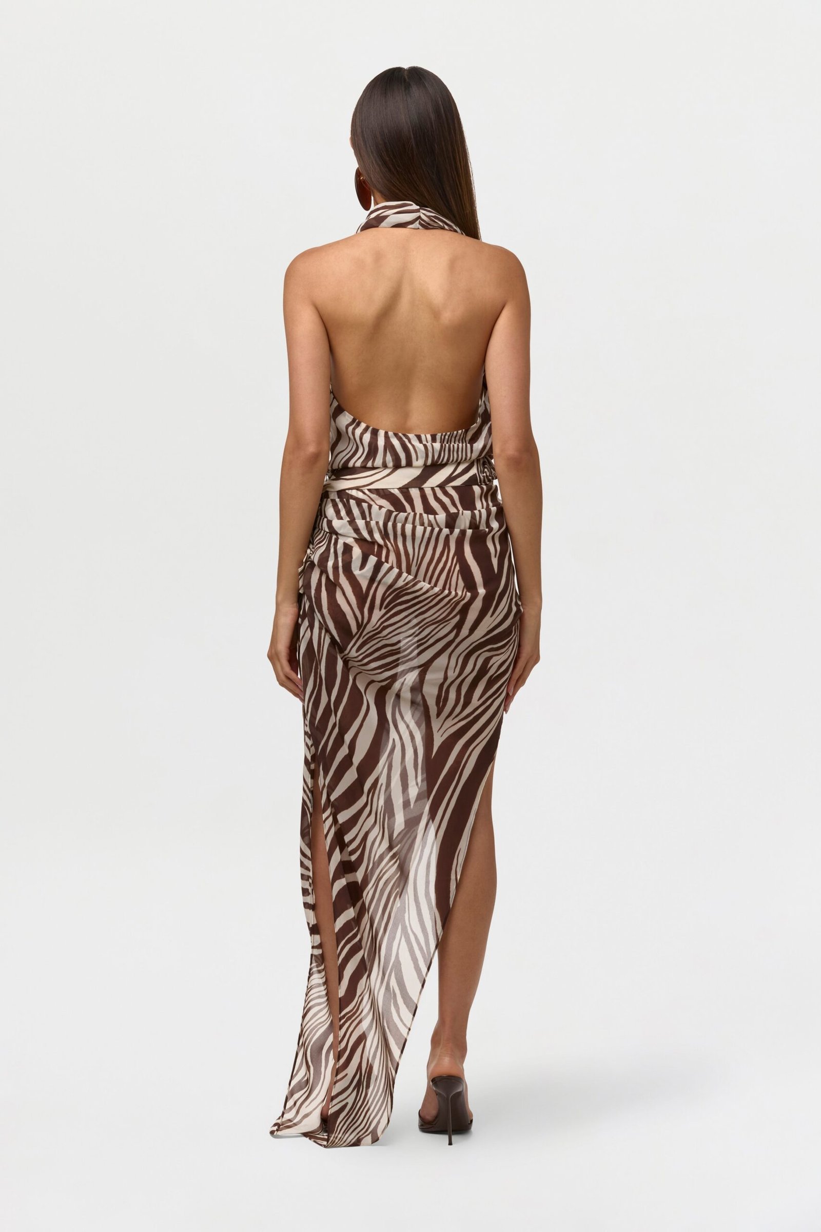 Chiffon Wrap Halter Top - Image 5