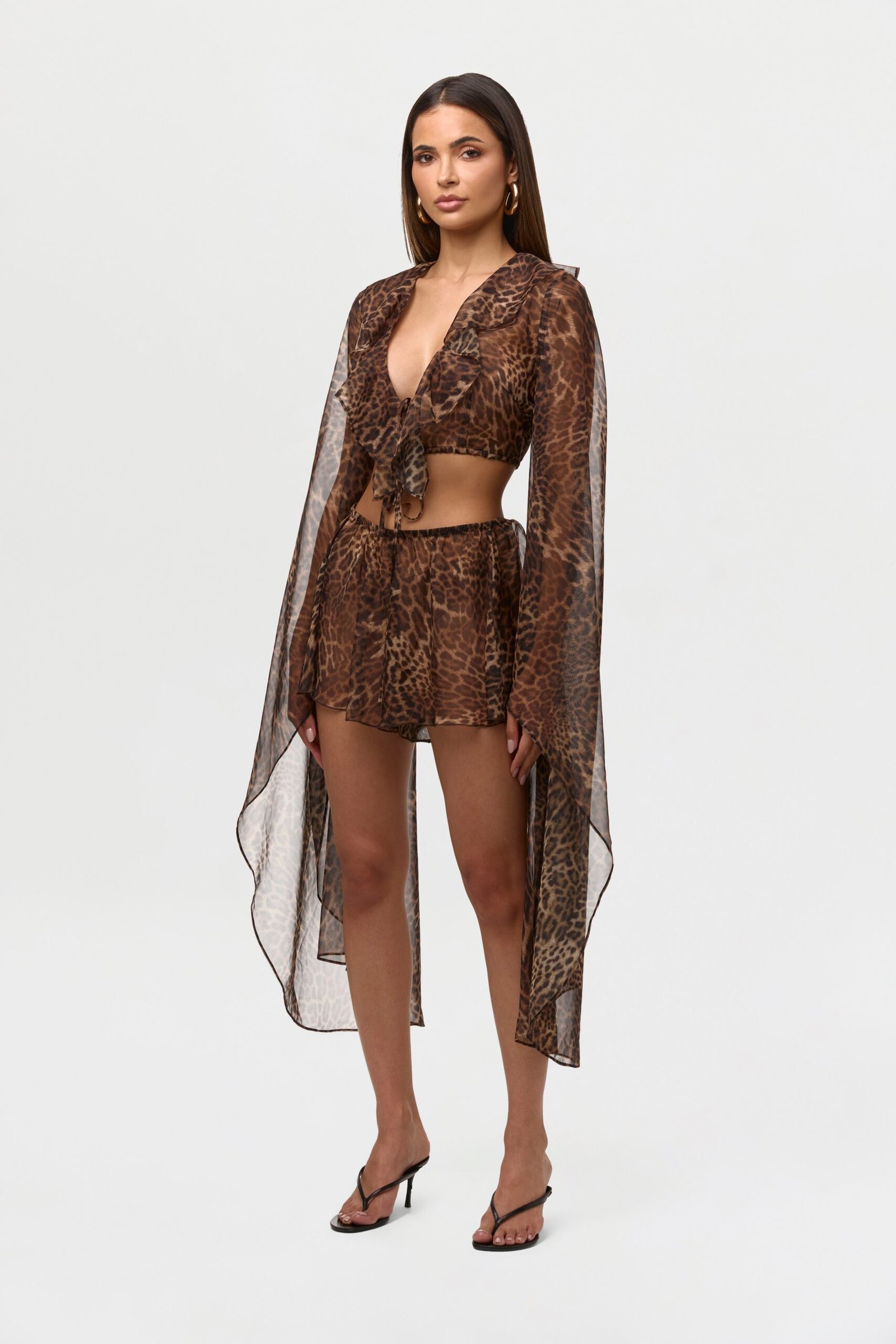 Chiffon Print Shorts - Image 5