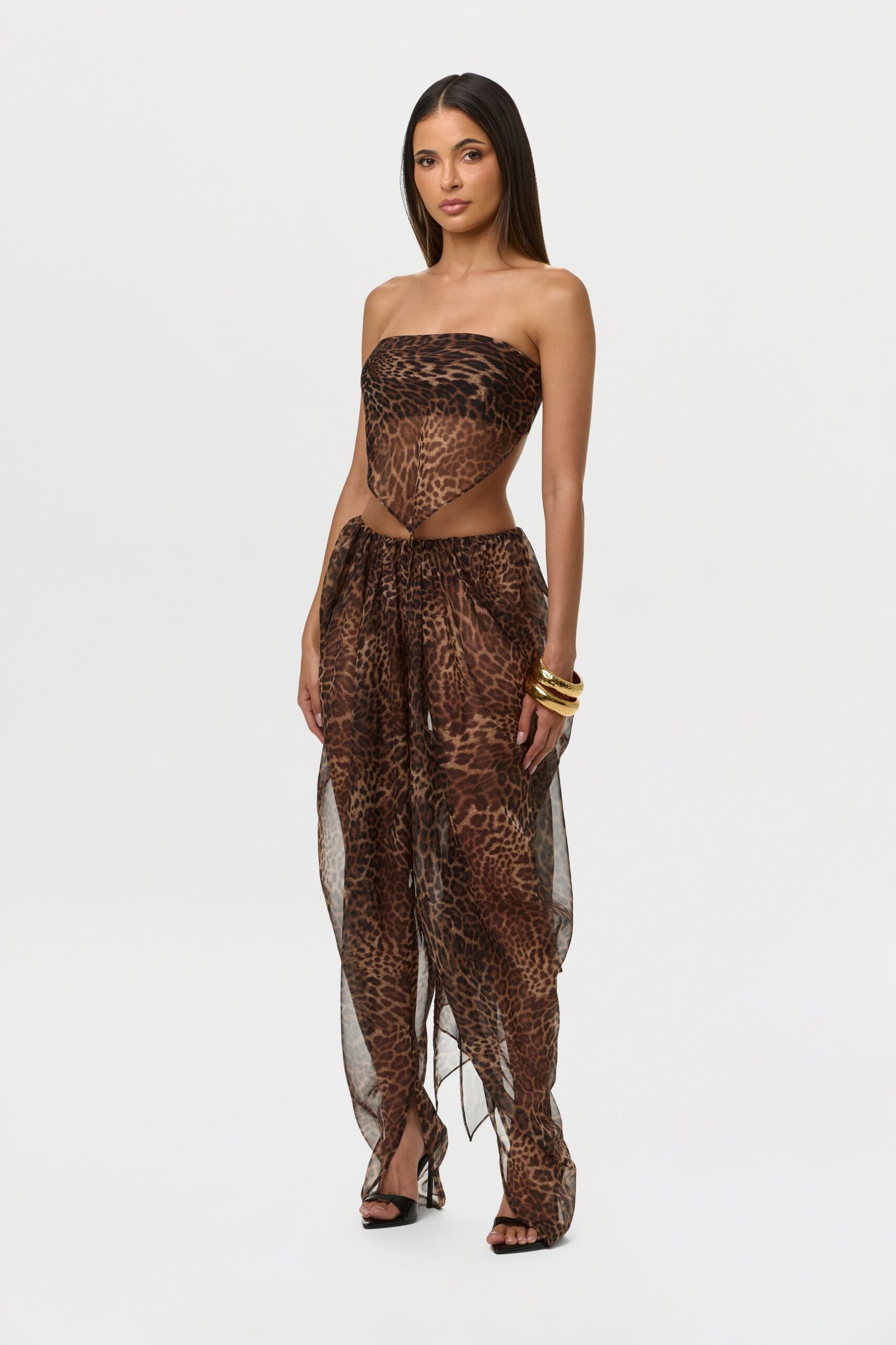Chiffon Print Handkerchief Top - Image 3
