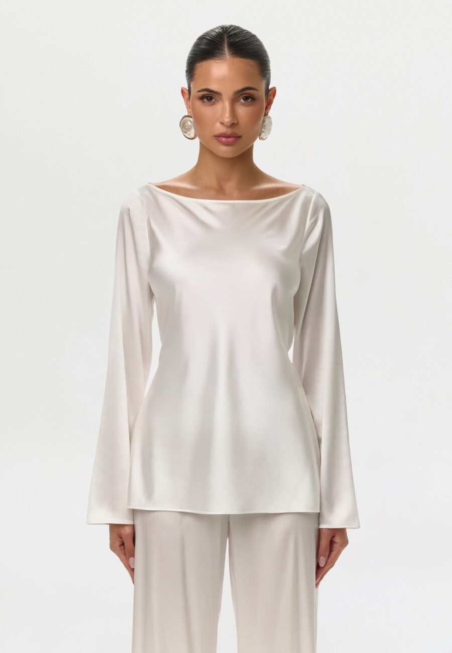 Silk Back-Tie Top