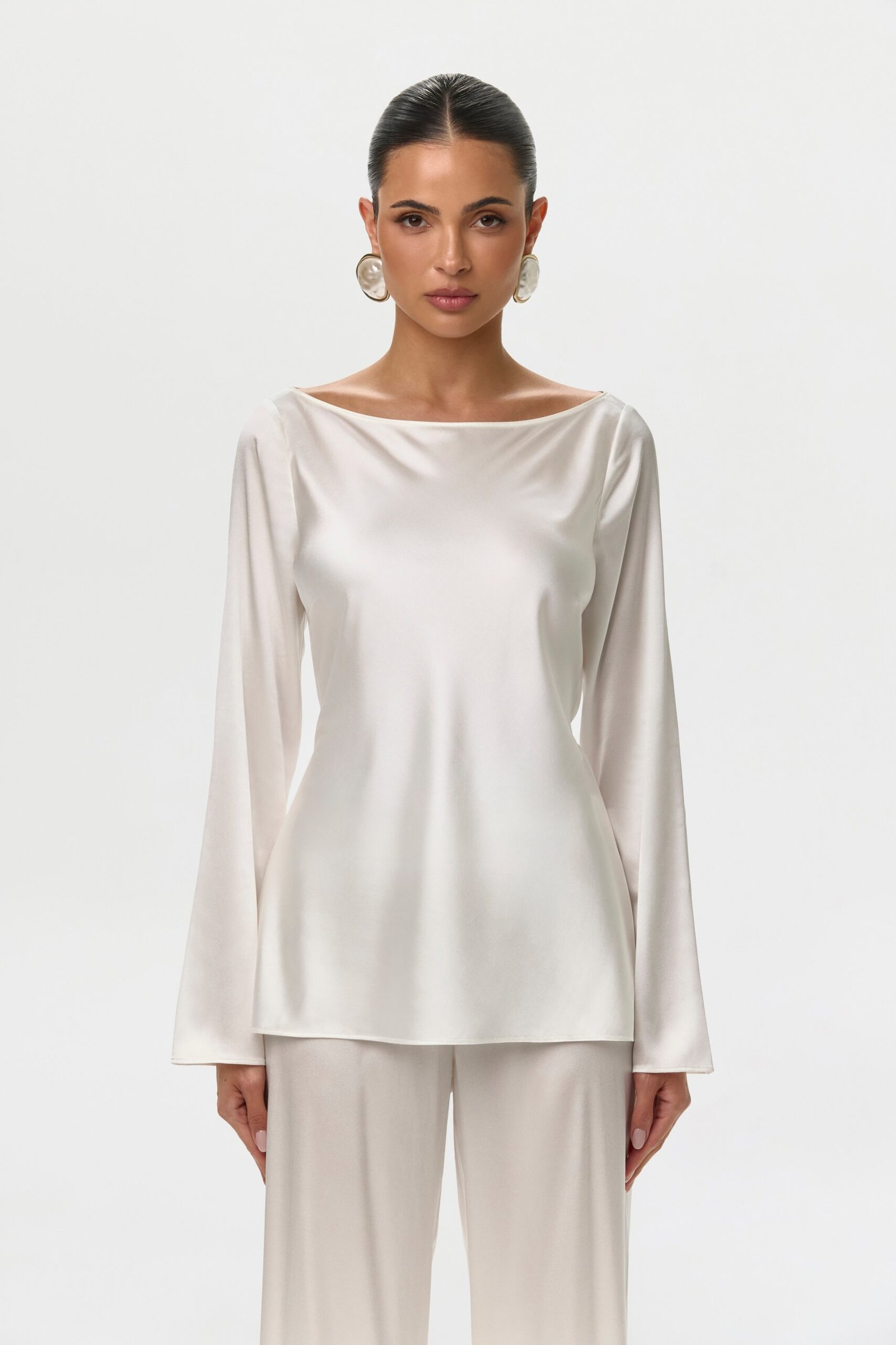 Silk Back-Tie Top